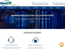 Tablet Screenshot of hosthp.com.br